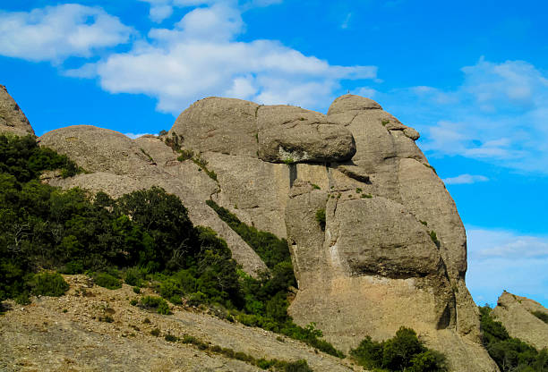 Montserrat mountains Spain: united rock formations, scenic peaks, and rugged limestone cliffs create an iconic natural landmark ideal for hiking, climbing, and panoramic photography opportunities