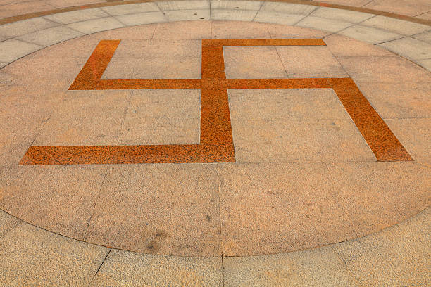 istock Buddhist symbols on the ground 2227456952
