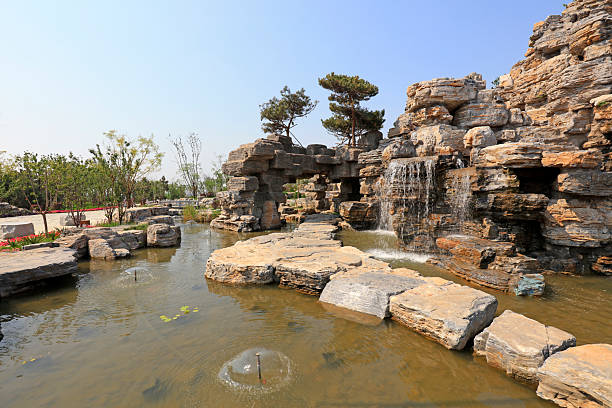 Natural scenery of Waterfront Park, China