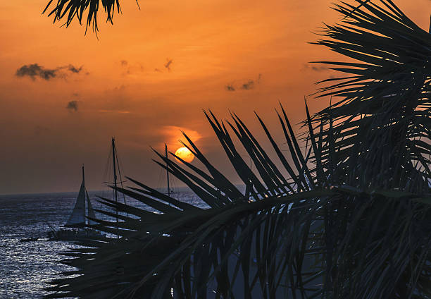 A Sunset on a Caribbean Island