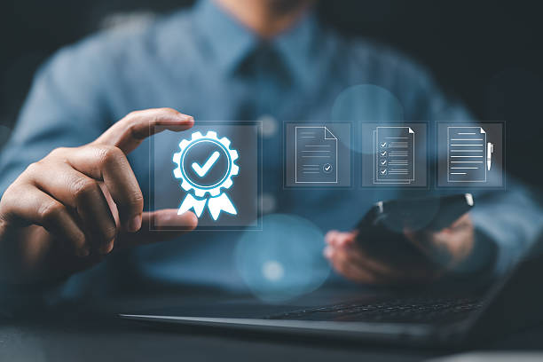 istock Accountant showing office document auditing concept ,plan review process and assess correctness ,Management of important document storage of organization ,accountant Audit documents, document system 2227462253