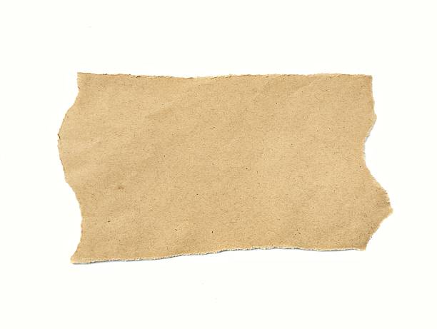 istock Torn brown paper piece isolated on white background 2227483432