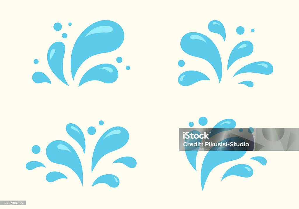 Gotas de agua o elemento de salpicadura de agua - arte vectorial de Salpicar libre de derechos Gotas de agua o elemento de salpicadura de agua - arte vectorial de Salpicar libre de derechos