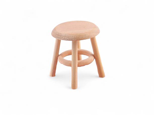 istock Wooden Stool with Three Legs and a Circular Support 2227487023
