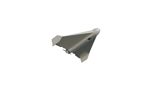istock Unmanned combat aerial vehicle on a white background, 3D drone model for war and terrorism themes and military illustrations 2227490992