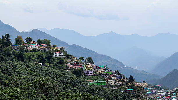 istock Panoramic view of Gopeshwar town set against the mountain range backdrop in Chamoli district, Uttarakhand, India. 2227491253
