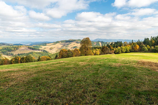 istock Autumn Javorniky mountains from Vrchrieka hill 2227492082