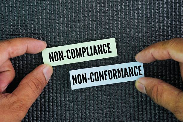 istock Two words non-compliance and non-conformance. quality management and how addressing both ensures regulatory success 2227494520
