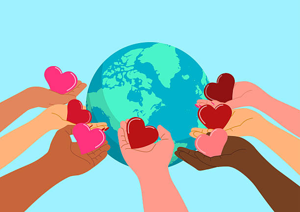 istock Cartoon Clip Art Hands Share Giving Hearts 2227499806