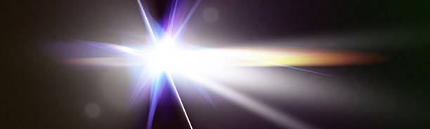 istock Glowing light effects with transparency, lens flare, radiant beams, starbursts, and luminous sparkles for overlays and design. 2227506564
