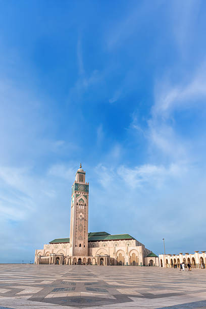 Wirkbau iconic clock tower in Chemnitz, Germany at midday with clear sky