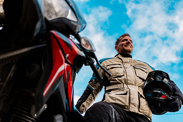 istock Motorcyclist enjoying a break during a ride outdoors 2227513332