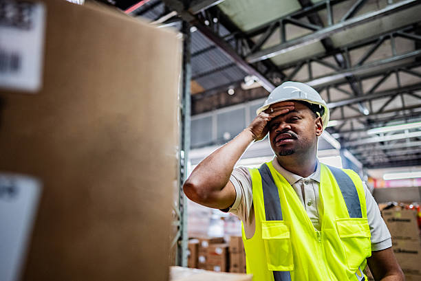 istock Tired employee working in a warehouse 2227515249