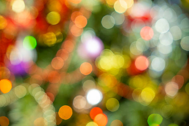 istock blurred colorful Christmas tree decorations, bauble With Ornaments, blur background, peaceful christmastime Moments, Bokeh effect with garlands, nostalgic holiday background 2227518376
