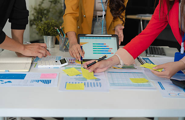 istock Project manager working and update tasks with milestones progress planning and professional investor working new start up project in the office. 2227530287