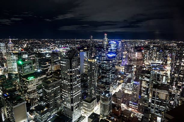 istock Melbourne Skyline at Night in Australia 2227530437