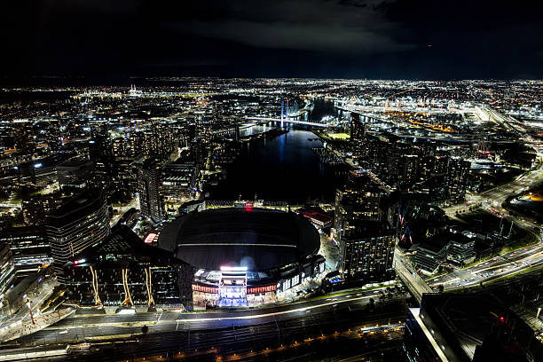 istock Melbourne Skyline at Night in Australia 2227530439