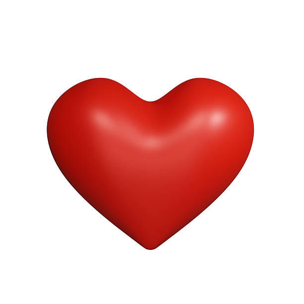 istock 3D Render Red Heart Isolated on White Background 2227533693