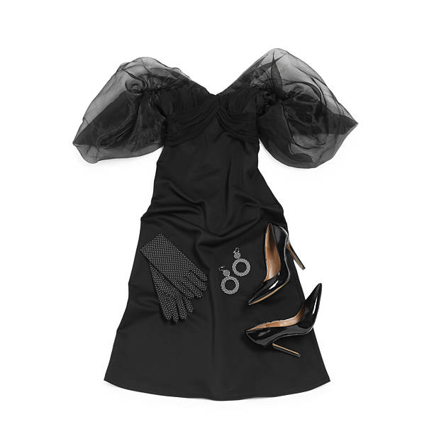 istock Retro styled outfit on white background, flat lay 2227540911