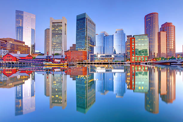 istock Boston skyline along the Fort Point Channel 2227550590
