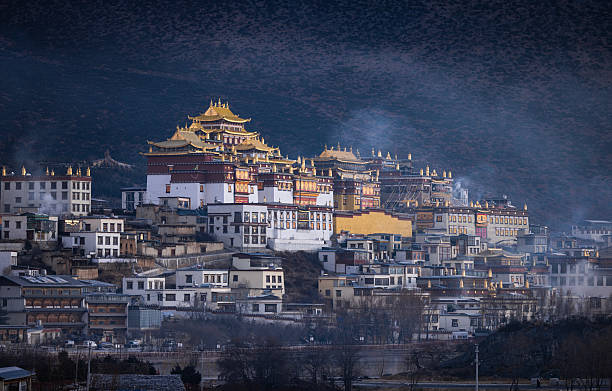 istock Sunrise at Songzanlin Temple 2227551717