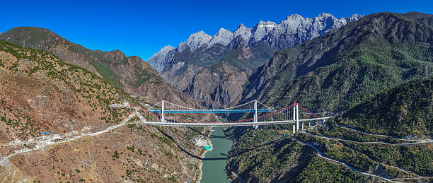 istock Tiger Leaping Gorge Jinsha River Special Bridge 2227551818