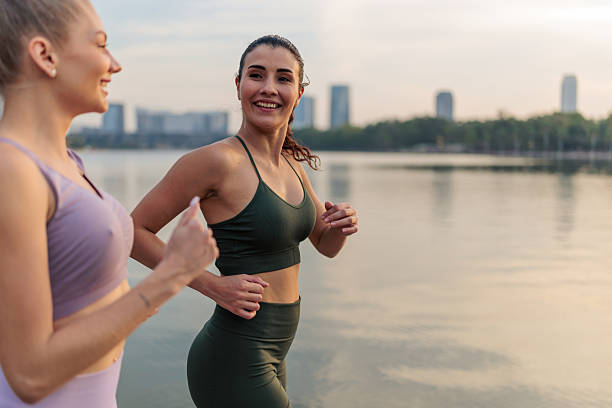 istock Sunset Jog with a Friend 2227553170