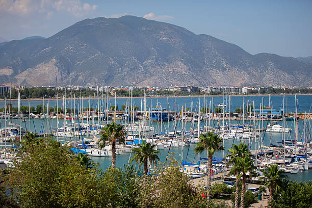 istock A coastal Turkish town with many yachts against a mountain backdrop. 2227554769