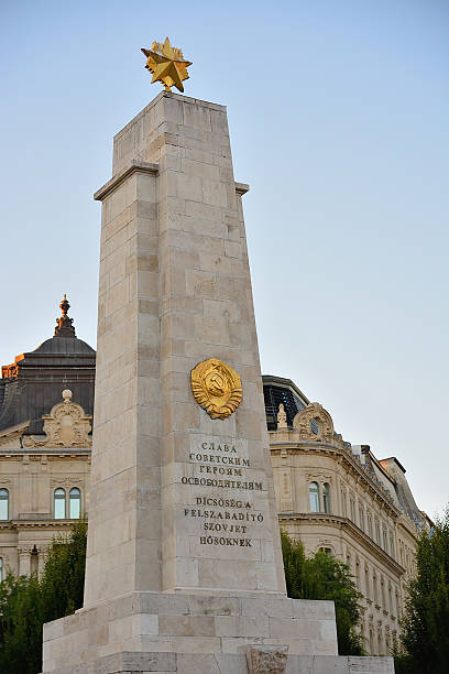 istock Soviet liberation monument towering over budapest cityscape 2227556377