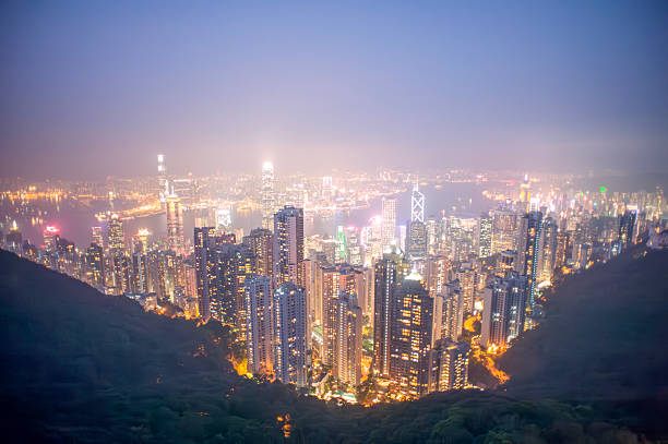 istock urban view at Night Hong Kong 2227558951
