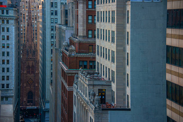 istock urban view at sunset New York buildings 2227559071