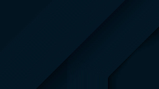 istock Dark Blue Abstract Background with Glowing Lines and Digital Light Effects 2227559672