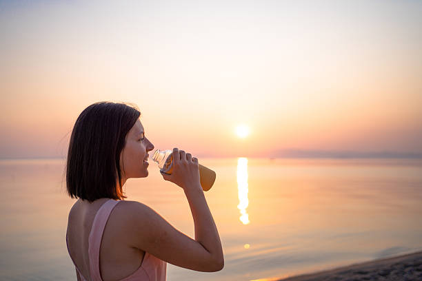 istock Woman relaxation on the sea 2227565398