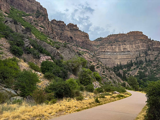 istock Winding Trail Through a Rocky Canyon Landscape 2227566363