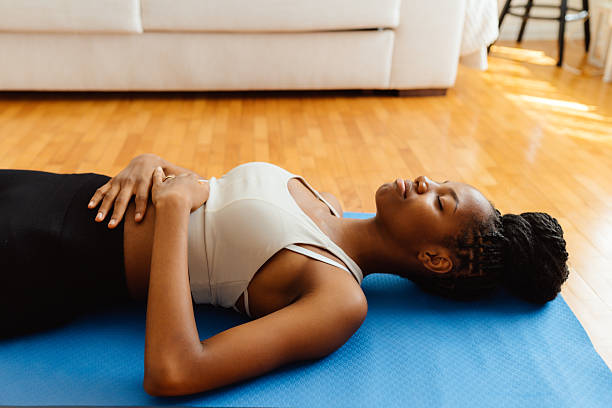 istock Peaceful Home Yoga Practice 2227572725