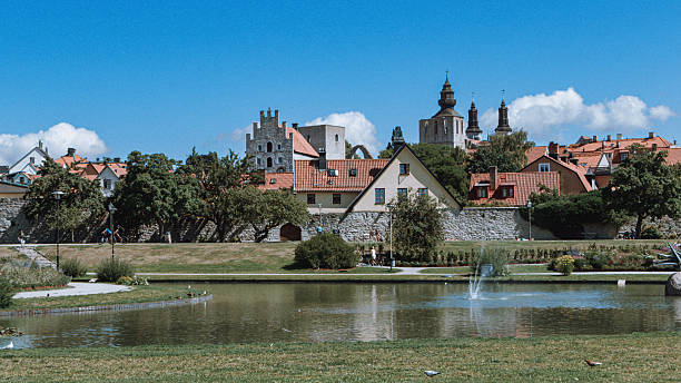 istock Beautiful Almedalen park in Visby 2227572987