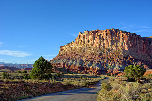 istock Towering Sandstone Cliffs in Capitol Reef National Park, Utah Desert 2227576187