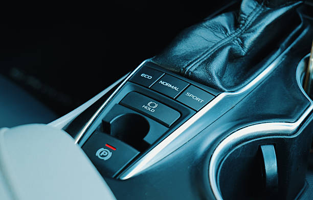 istock Interior of a modern car showing drive mode selector and controls 2227585002
