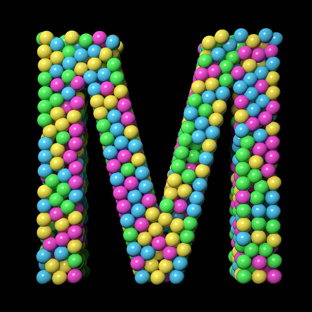 istock Letter M made with Colorful Balls 2227596453