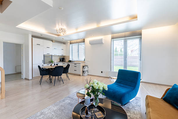 istock Modern Home Open Living Room with Kitchen in Background 2227601158