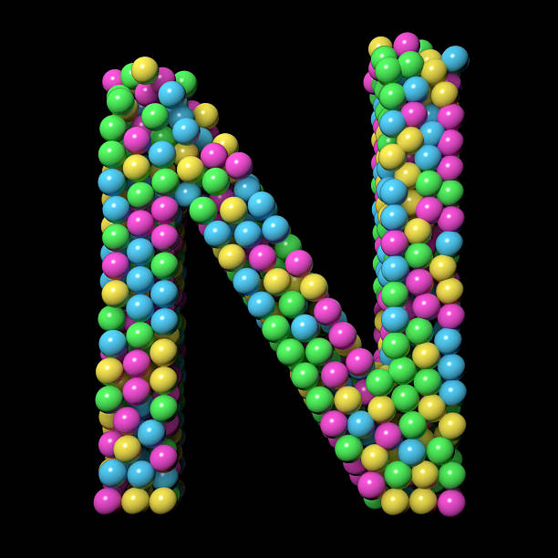 istock Letter N made with Colorful Balls 2227602463