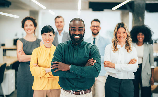 istock Confident businessman and his team 2227605960