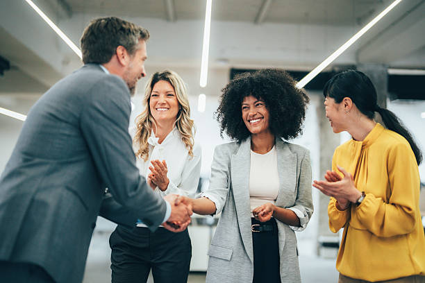 istock Successful business agreement sealed with a handshake in modern office 2227605962