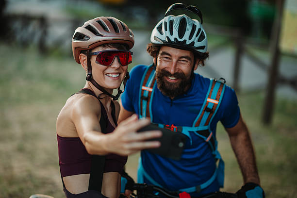 istock Smiling cyclists taking a selfie after an exhilarating ride 2227606760
