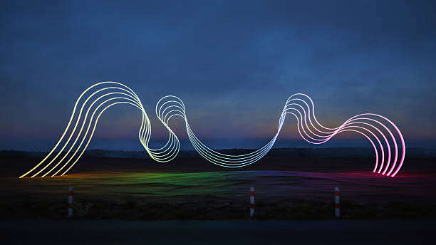 istock Colorful lights over the desert 2227616517