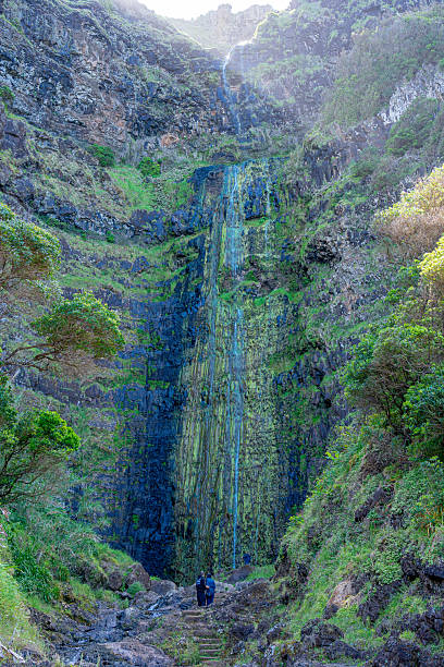 istock Aveiro waterfall flowing water seen from a low point. 2227618950
