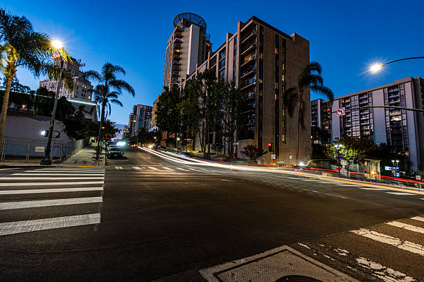 istock San Diego A Street at Night 2227619580