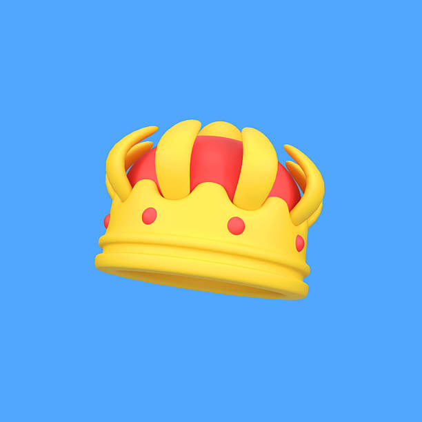 Royal crown isolated 3d render icon illustration