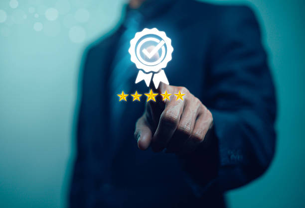 istock Professional quality, business assurance, and technological concept with standardized processes that serve customers, including information documents 2227628746