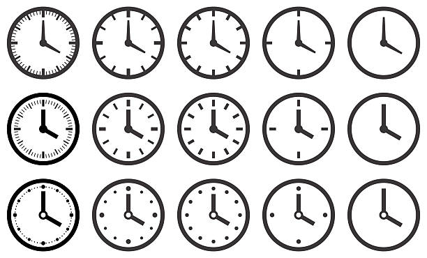 istock Vector illustration set of clock icons in various shapes 2227629670